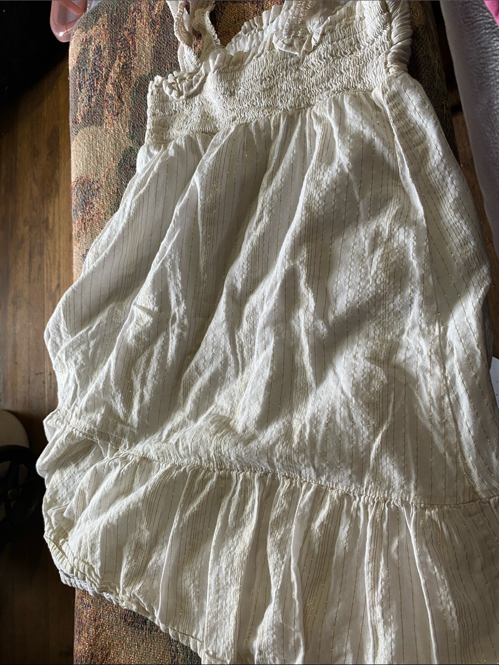 White Ruffled Sun Dress - Picture 8 of 8